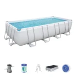 Piscina Estrutural 11532L Retangular + Escada + Filtro 127V - Imagem 3