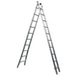 Escada Extensiva 4 em 1 2 x 10 Degraus em Alumínio REAL ESCADAS-EX10